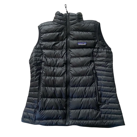 Patagonia Women’s Down Sweater Vest Sz M Black - Picture 1 of 6